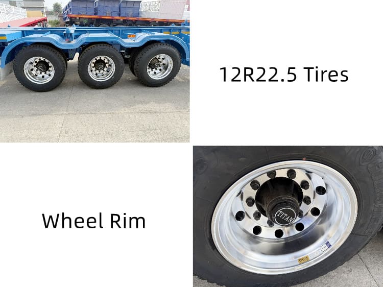 Remolque portacontenedores de tres ejes y 40 pies a la venta en Guam