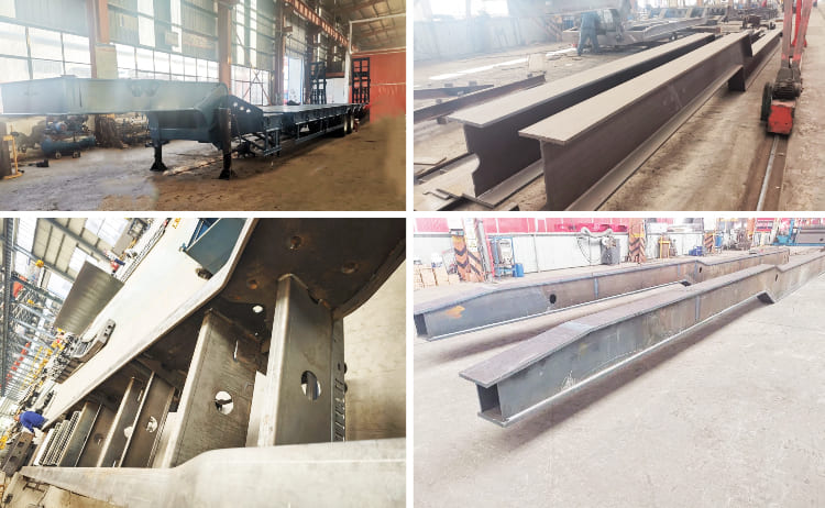 Remolque de plataforma semirrebajada de tres ejes a la venta en Zambia, Ndola