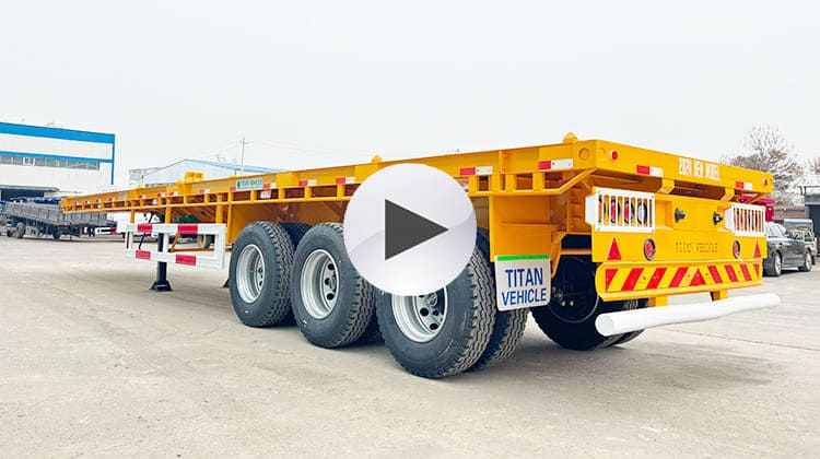 Remolque de plataforma de 3 ejes en venta en Zambia, Chingola