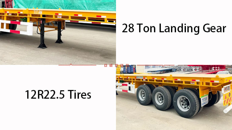 Remolque de plataforma de 3 ejes en venta en Zambia, Chingola