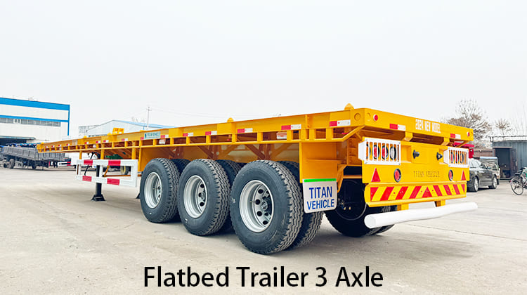 Remolque de plataforma de 3 ejes en venta en Zambia, Chingola
