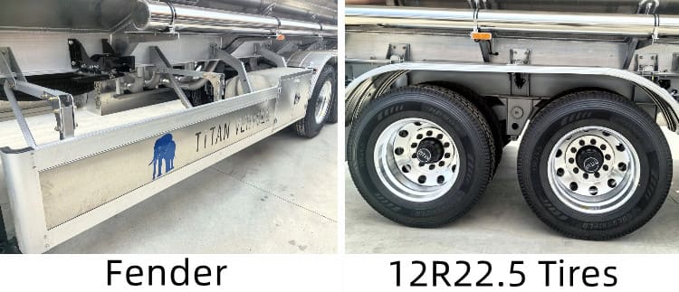 Remolque cisterna de aluminio de 2 ejes a la venta en Jamaica