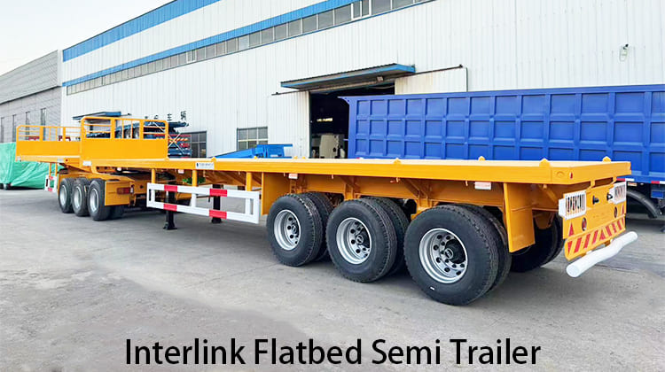 Semirremolque de plataforma plana Interlink a la venta en Zambia, Ndola