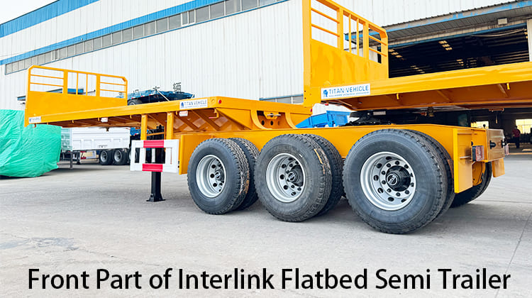Semirremolque de plataforma plana Interlink a la venta en Zambia, Ndola