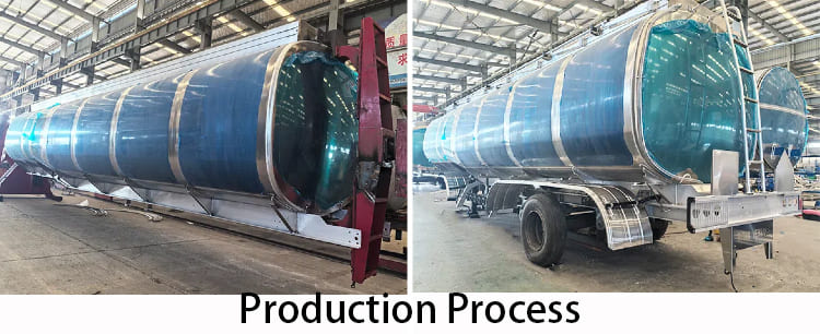 Remolque cisterna de aluminio de tres ejes a la venta en Zambia, Chingola
