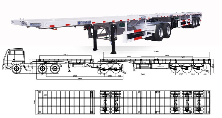 Remolque de plataforma Superlink a la venta cerca de m&iacute; en Zambia, Luanshya