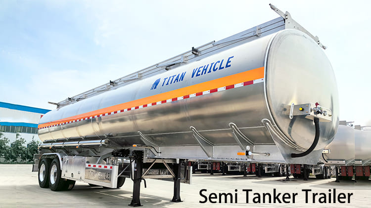 Semirremolque cisterna de aluminio de 2 ejes en venta en Namibia