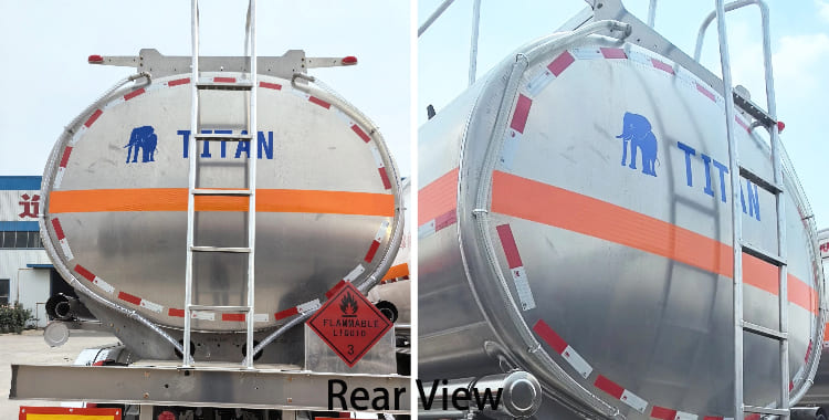 Semirremolque cisterna de aluminio de 2 ejes en venta en Namibia