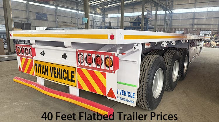 Precios de remolques de plataforma de 40 pies en venta en Zambia, Kabwe
