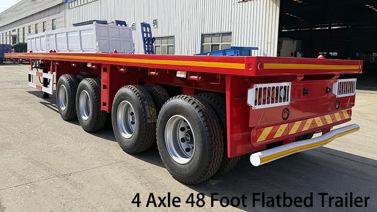 Remolque de plataforma de 4 ejes y 48 pies en venta cerca de mí en Jamaica