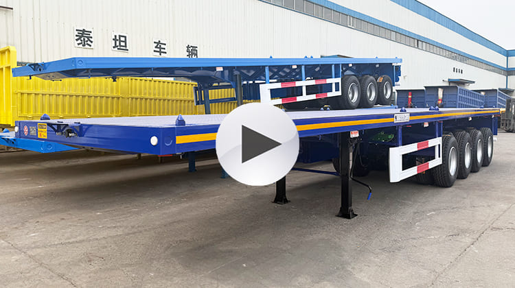 Remolque de plataforma semirremolque de 4 ejes a la venta en Zambia, Lusaka