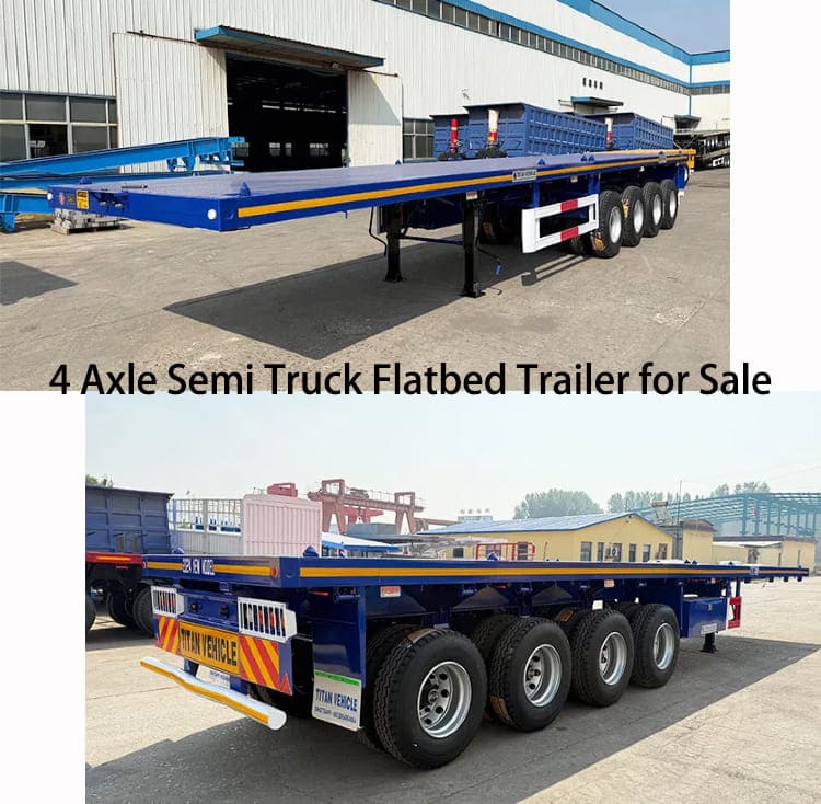 Remolque de plataforma semirremolque de 4 ejes a la venta en Zambia, Lusaka
