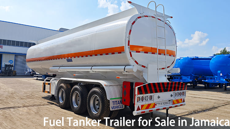 Remolque de transporte cisterna de combustible con eje de 45000 litros a la venta en Jamaica