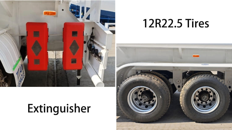 Remolque de transporte cisterna de combustible con eje de 45000 litros a la venta en Jamaica