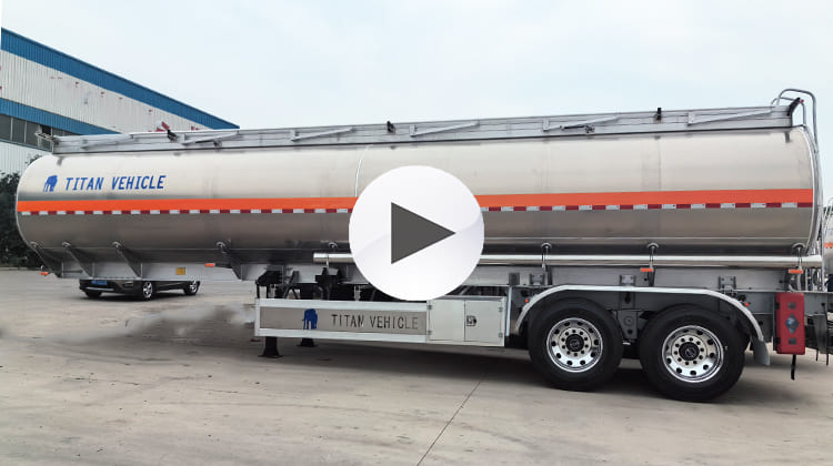 Remolque cisterna de combustible de aluminio de 2 ejes a la venta en Tanzania, Mtwara
