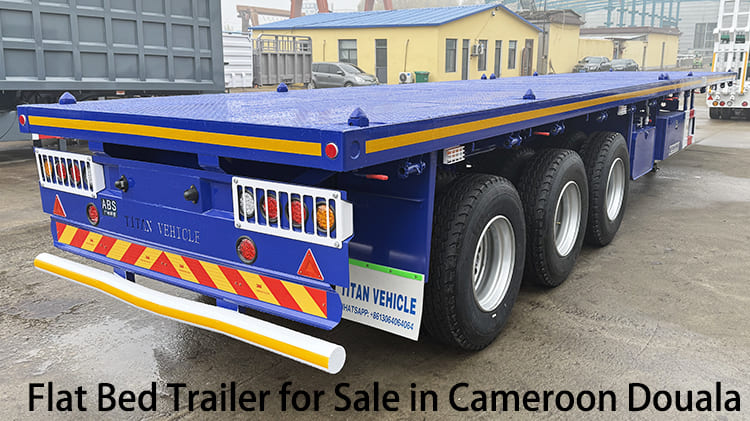 Semirremolque de plataforma plana de tres ejes nuevo 2025 a la venta en Camer&uacute;n Douala