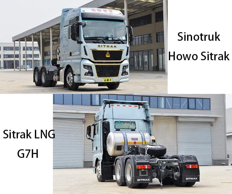 Cami&oacute;n tractor Sinotruk Howo Sitrak LNG G7H usado con RHD a la venta en Zambia, Ndola