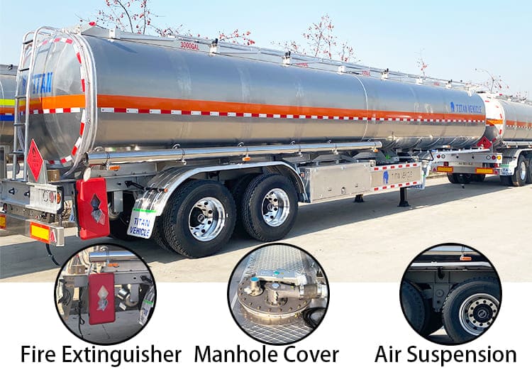 Remolque cisterna de combustible de aluminio de 2 ejes nuevo 2025 a la venta en Zambia, Chingola