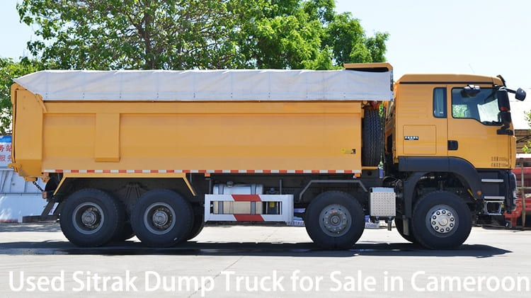 Camión volquete Sitrak usado con volante a la izquierda de 400 HP en venta en Camerún