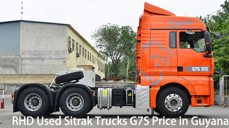 Camiones tractores Sitrak G7S usados con volante a la derecha en venta en Guyana