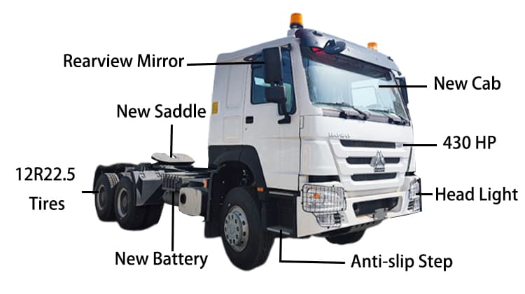 Camiones tractores Howo 6x4 usados de CNHTC | Howo 430 a la venta en Filipinas, Cebú