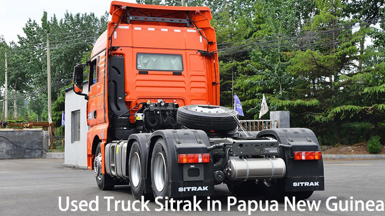 Camión tractor Howo Sitrak G7S usado ZZ4256 en venta en Papúa Nueva Guinea