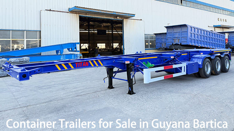 Nuevos remolques portacontenedores de 3 ejes y 40 pies a la venta en Guyana Bartica