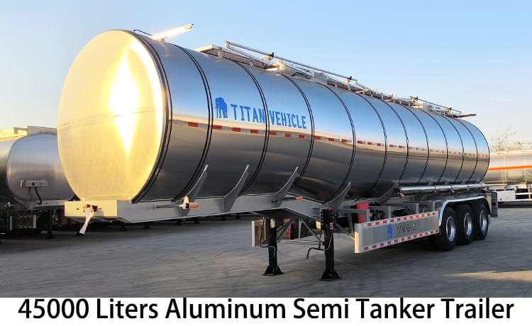 Remolques cisterna de aluminio de 45000 litros a la venta en Panamá