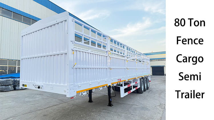 Nuevo semirremolque de carga de valla de 80 toneladas a la venta en Costa Rica