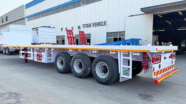 Precio de Semirremolque de Plataforma de 40 pies en venta en Dominicana