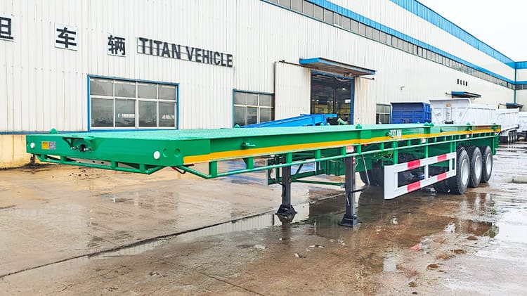 Remolque de plataforma plana de tres ejes de 40 pies en venta en Chile