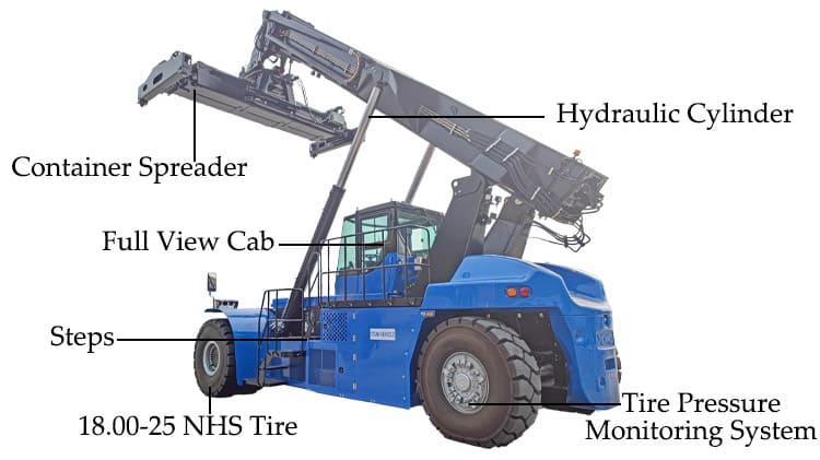 Precio de Reach Stacker de 45 toneladas en venta en Paraguay