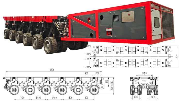 Significado de Transportador de Remolque SPMT en Venta en Chile