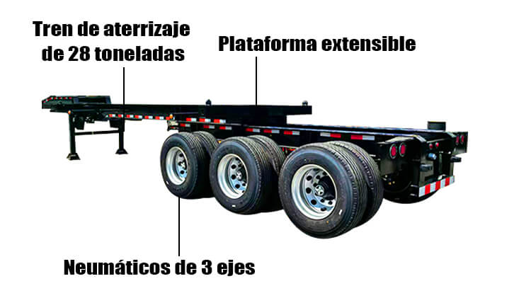Semirremolques Portacontenedores Extensible Multipropositos en Venta en Argentina