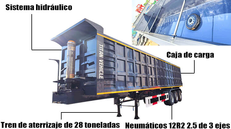 Semirremolque Basculante Ba&ntilde;era Nuevos de 3 Ejes en Chile