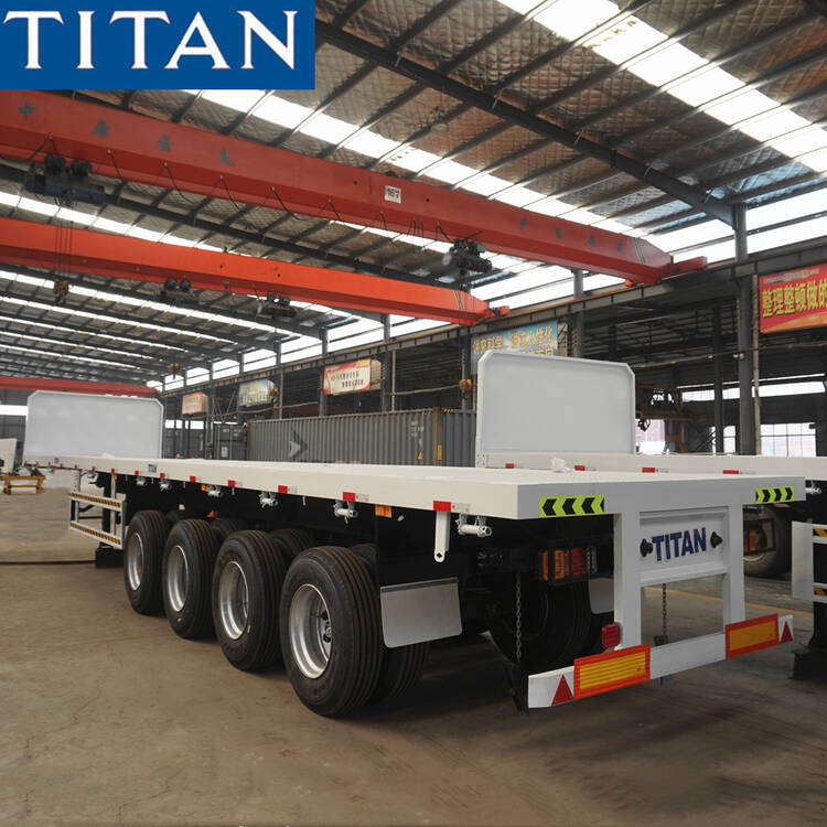 Remolque de plataforma con pared frontal