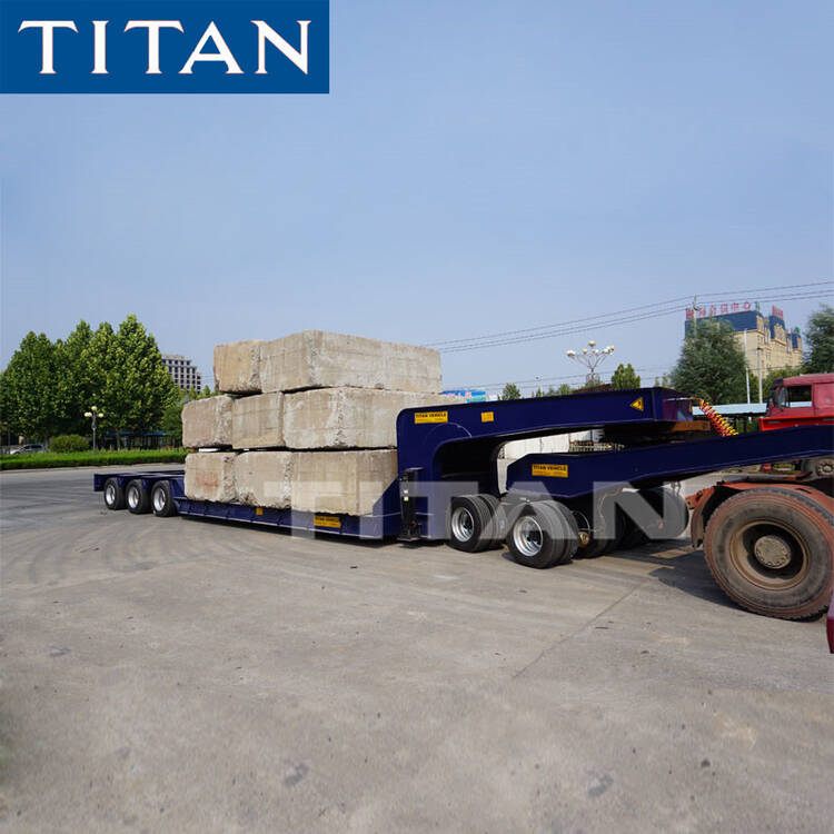 Remolque de transporte pesado de 3 líneas y 6 ejes