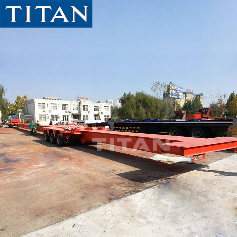 Remolque de hoja de viento modular extensible de 64 m