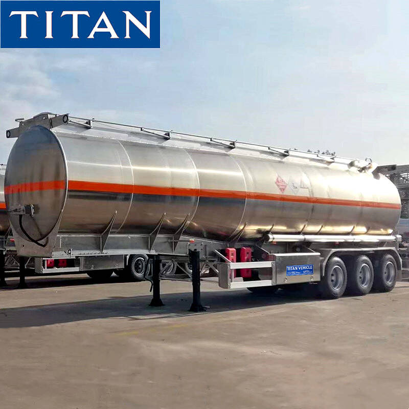 Remolque cisterna de combustible de aluminio 45000L