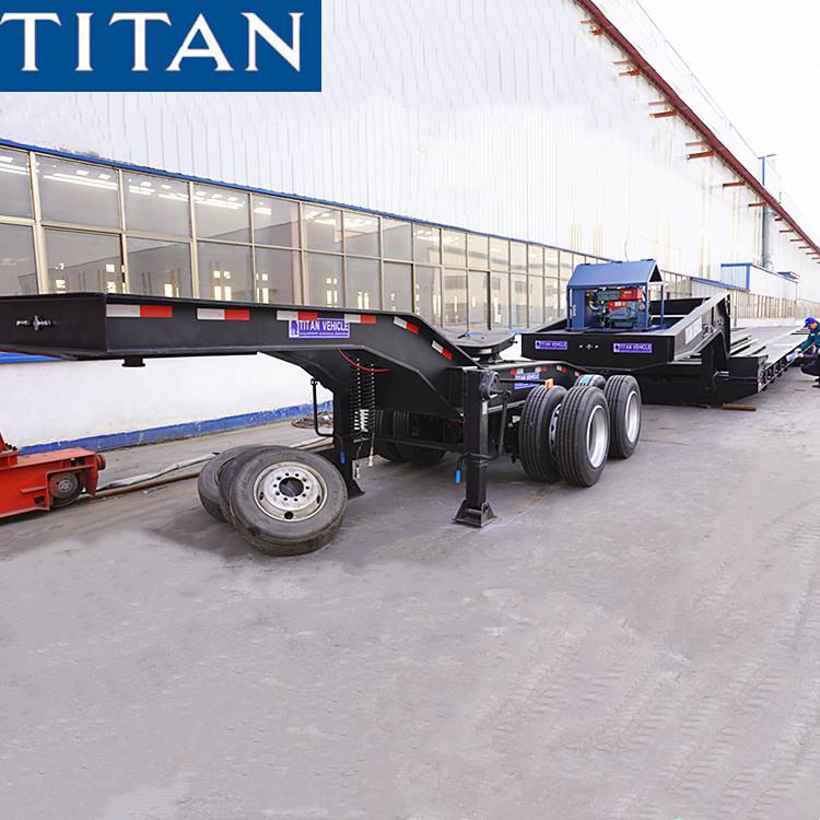 Remolque Lowboy desmontable de 4 ejes
