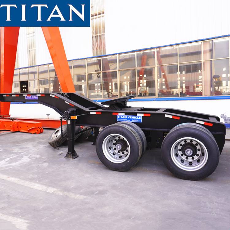 Carro de 2 ejes del remolque desmontable Lowboy