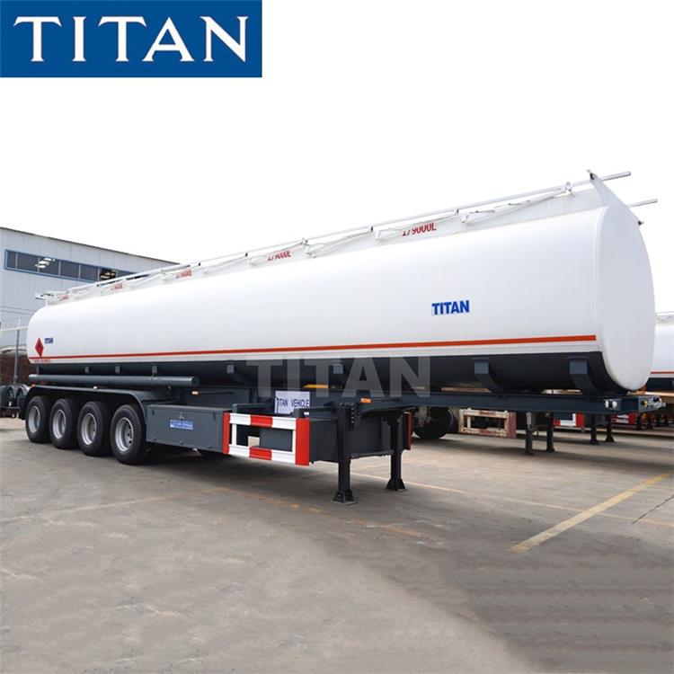 Remolque de transporte de combustible de 4 ejes