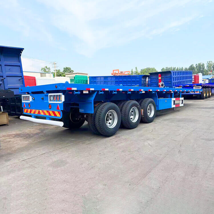 Remolque de caja plana de 3 ejes y 40 pies