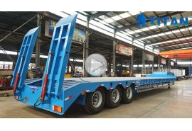 Semirremolque de plataforma baja de 3 ejes