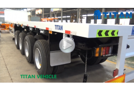 Remolque de plataforma con pared frontal