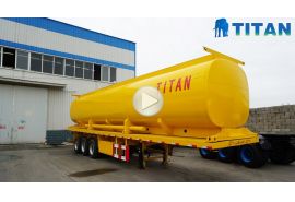 Remolque de plataforma plana con tanque de aceite 44000L