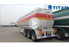 Remolque tanque de combustible de 3 ejes