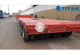 Remolque modular Lowbed de 3 líneas y 6 ejes