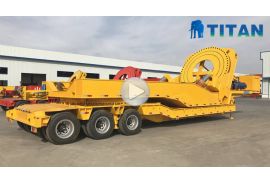 Remolque de transporte de torre de hoja de molino de viento