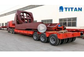 Remolque de transporte de palas de turbina eólica